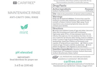 Maintenance Rinse Travel Size Mint Bottle.jpg Bottle Principle Display Panel - Maintenance Rinse Travel Size Mint Bottle